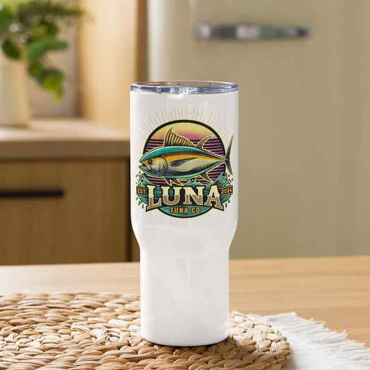 Travel mug with a handle